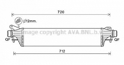 AVA QUALITY COOLING ol4663 -  Интеркулер